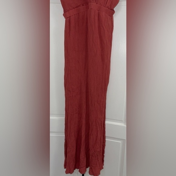 Lulus Lost in Paradise Rusty Rose Maxi Dress Size Medium - Picture 8 of 16